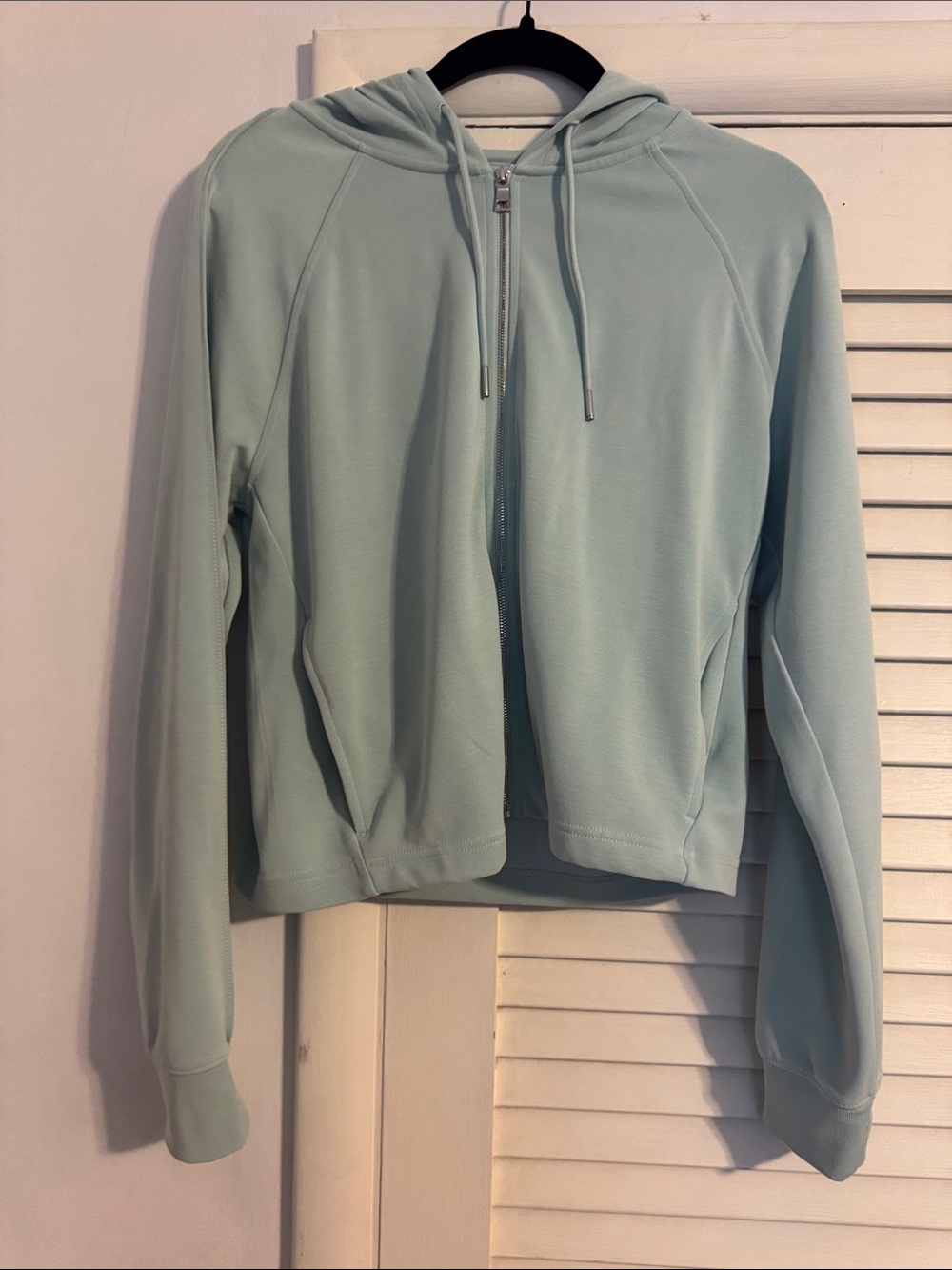 Athleta Light Mint Zip-Up Sea Soft Hoodie